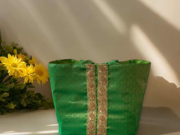 Green Banarsi Bag