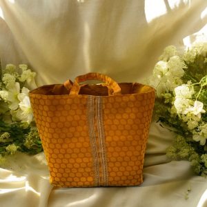Orange Banarsi Bag