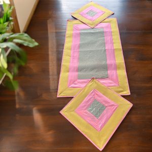 yellow peach small runner set