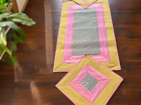 yellow peach small runner set