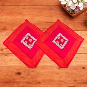 Polka Orange Pink Aasan Set