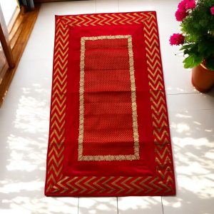 Red Runner With ZigZag Design