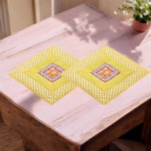 Yellow Pine Apple Aasan Set