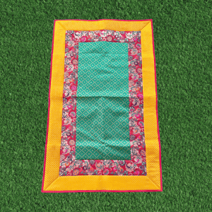 green floral runner