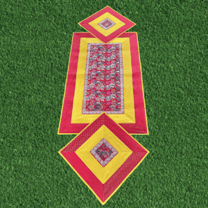 red floral runner aasan set 1
