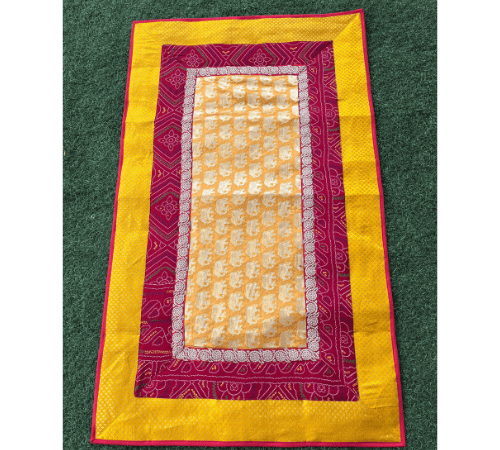 Shiny Yellow with Bandhani Design Runner 3