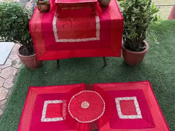 Dark Pink Runner Aasan Combo Set of 3